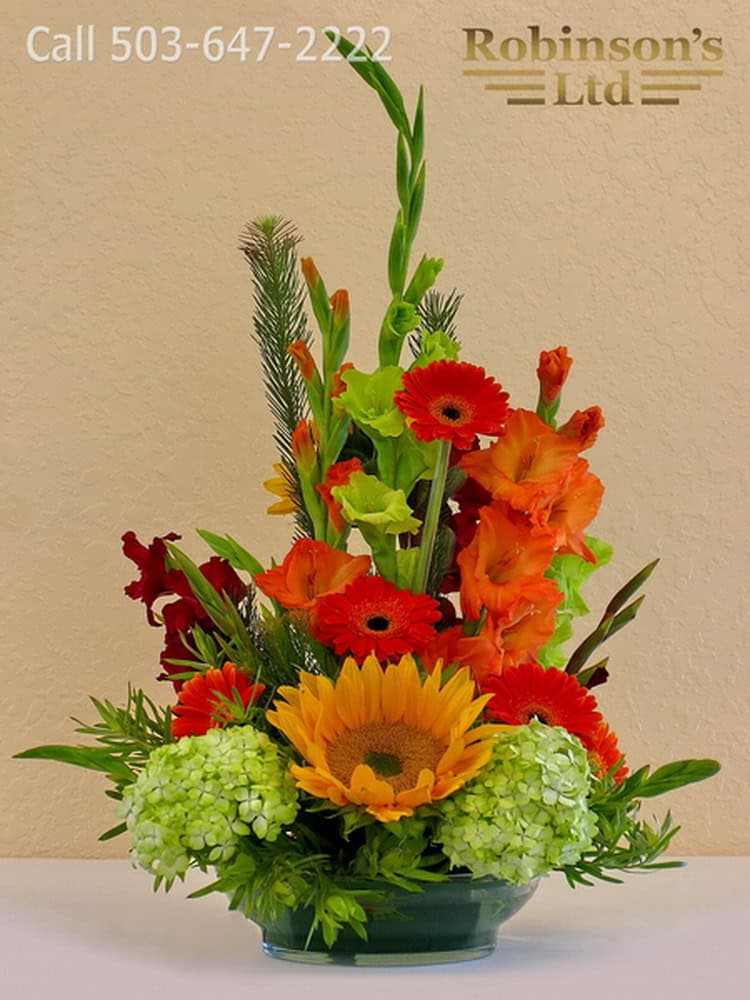 A refined Robinsons flower arrangement